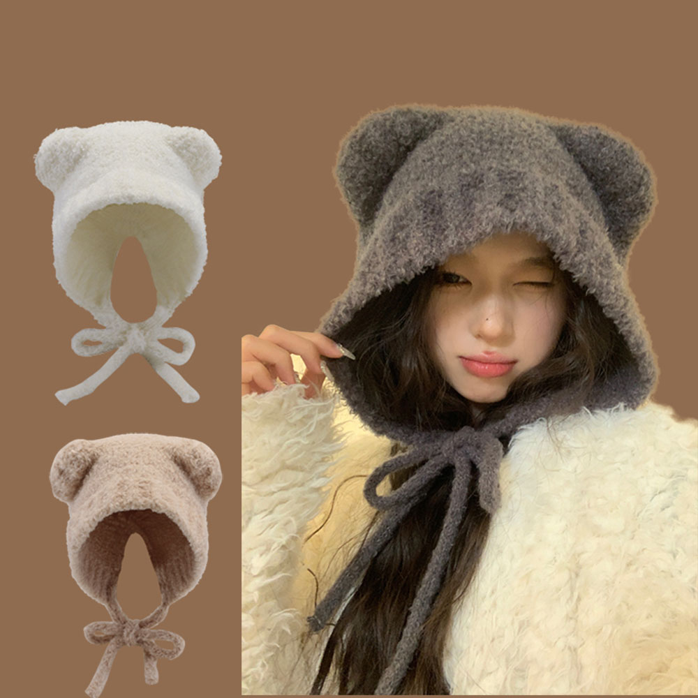 Winter Trapper Hat - Topi Rajut Musim Dingin Lambhair Terbaru,