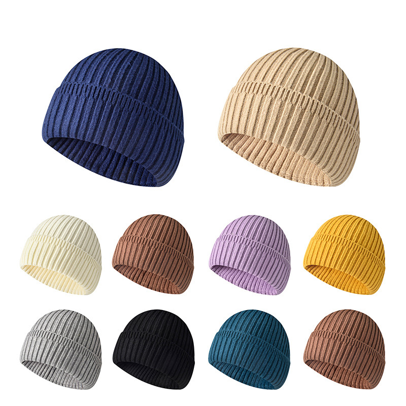 Beanie Cuffed Knit - Topi Kupluk Musim Dingin Hangat untuk