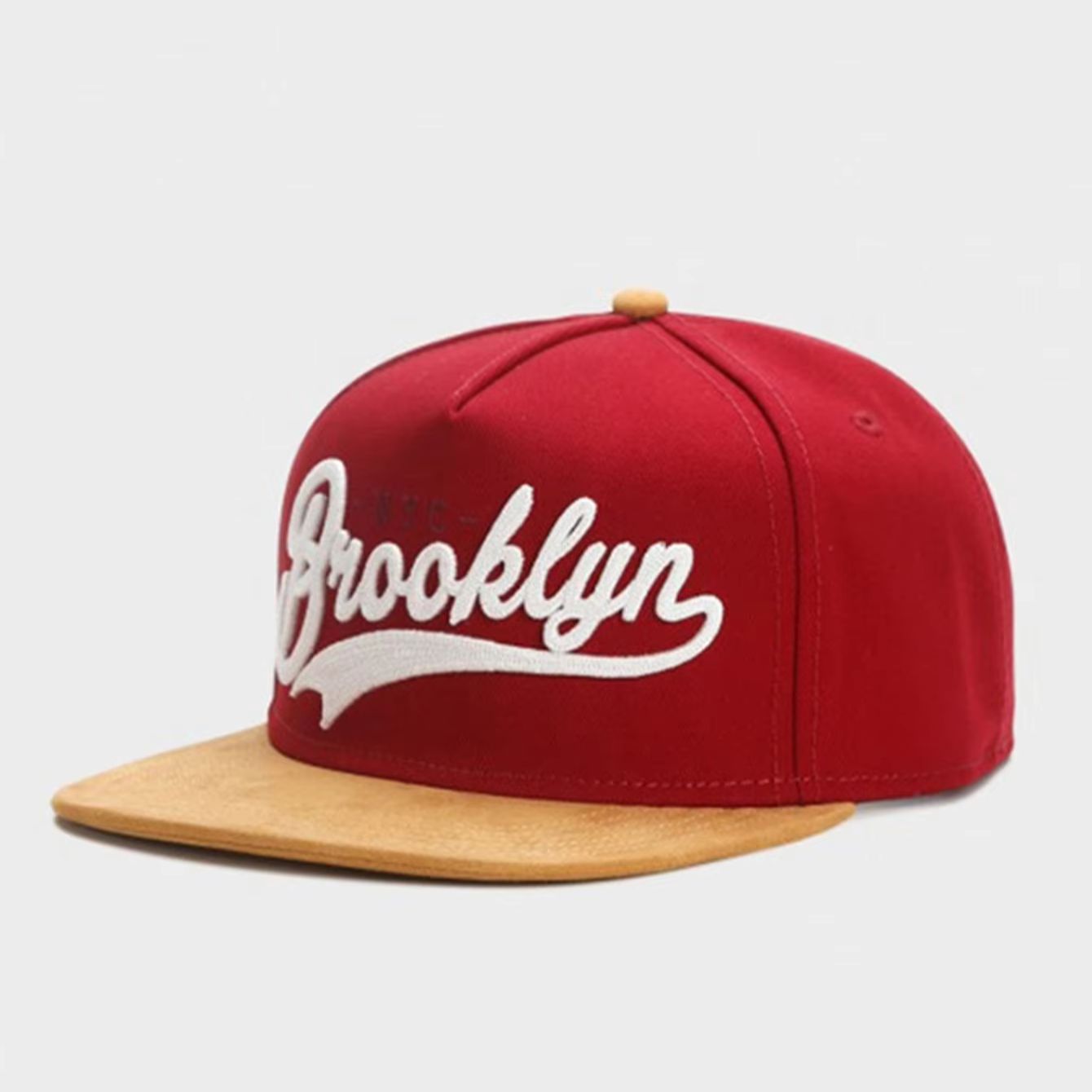 Snapback Hat Flat - BROOKLYN Topi Snapback Berpinggiran Datar Mewah