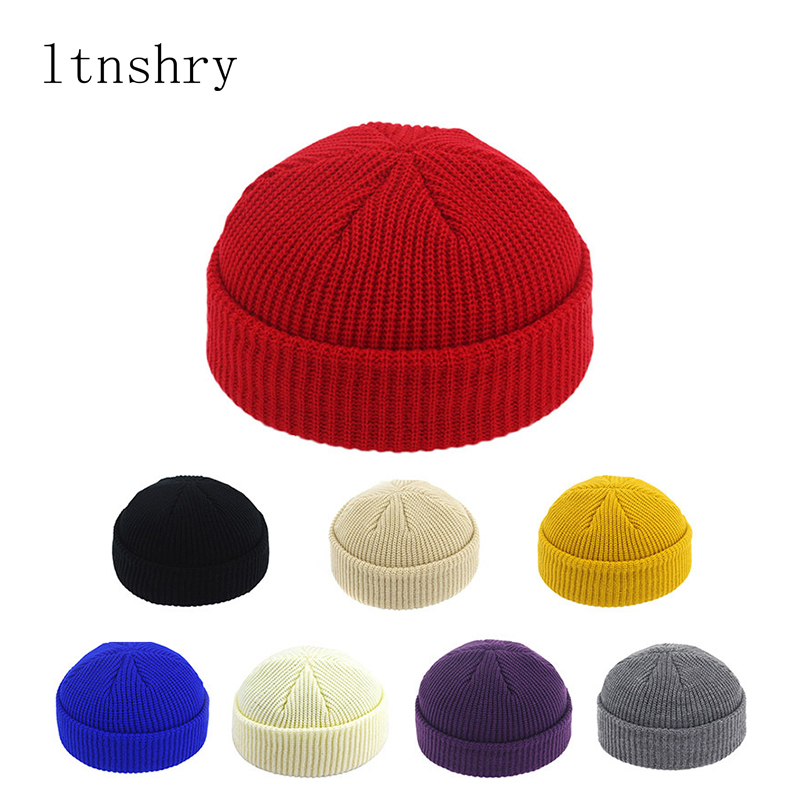 Beanie Cuffed Knit - Topi Beanie Unisex Rajutan Bergaris dengan