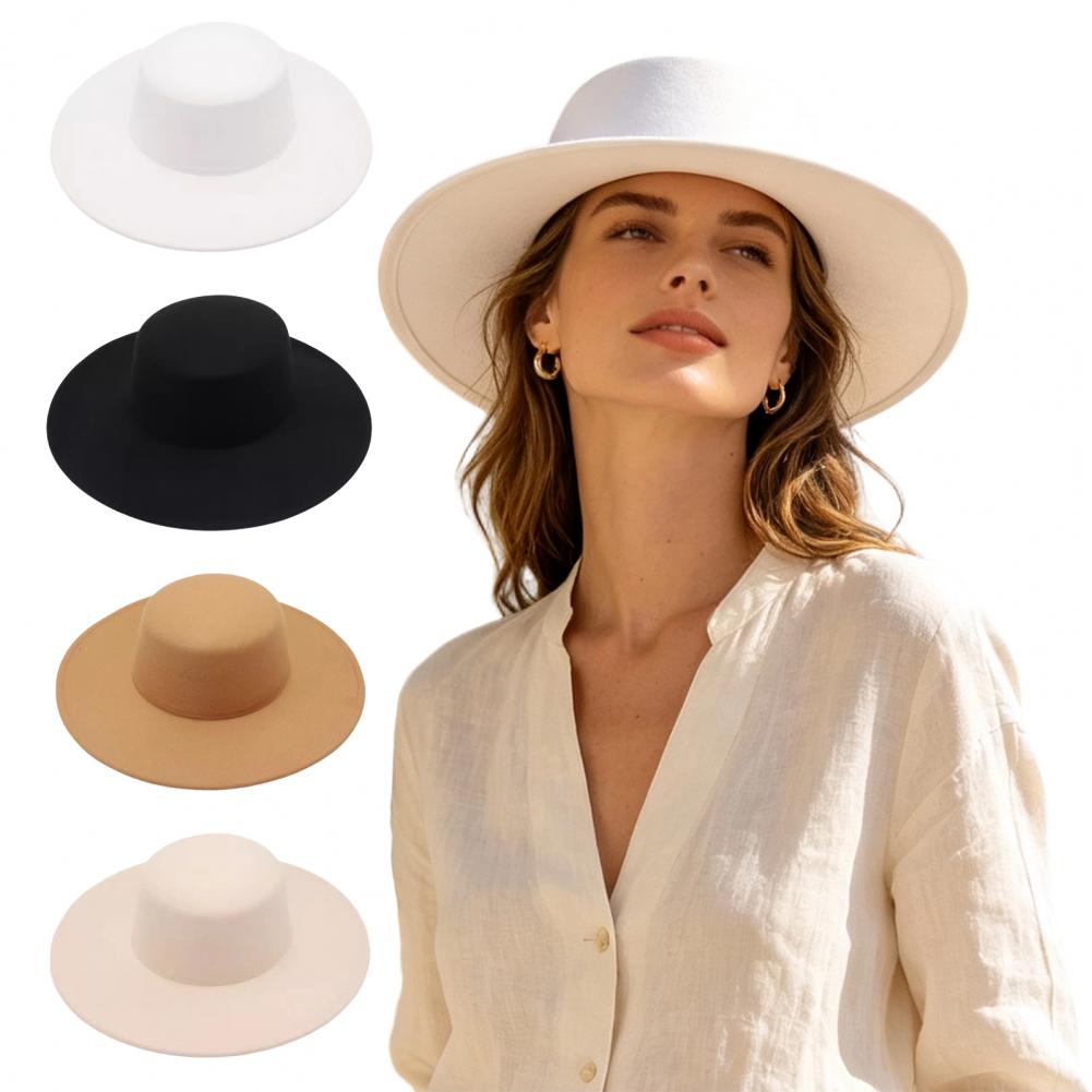 Topi Fedora Wanita Berpinggira - Fedora Hat Wool ulasan dan harga