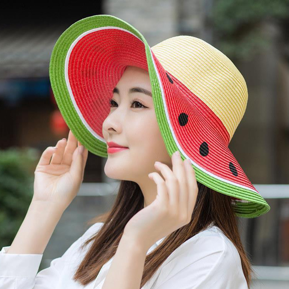 Topi Jerami Semangka untuk Ana - Sun Hat Wide Brim ulasan dan harga