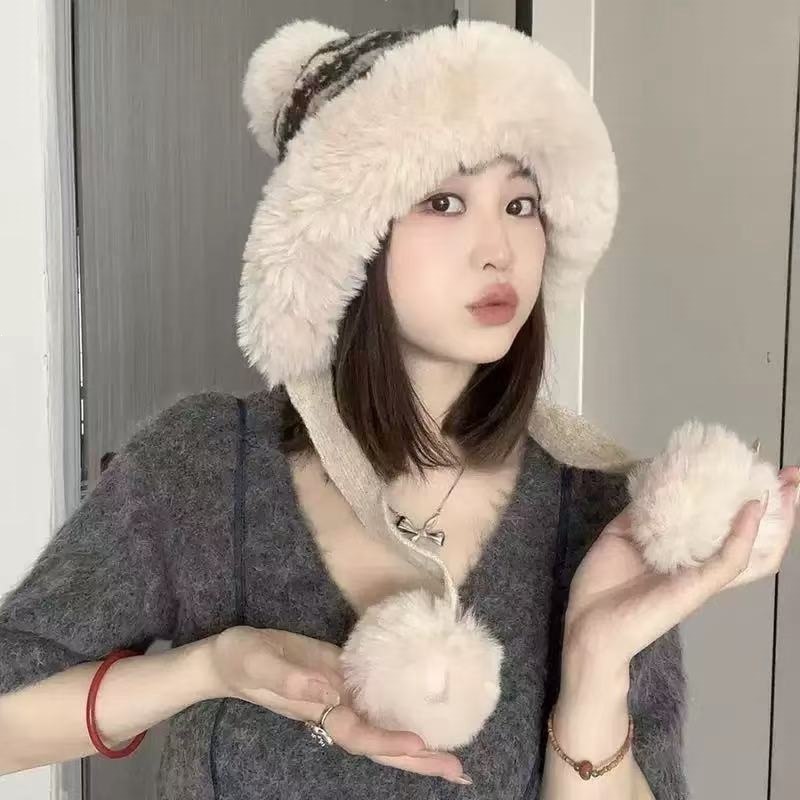 Topi Bomber Wanita Motif Fair  - Winter Trapper Hat ulasan dan harga