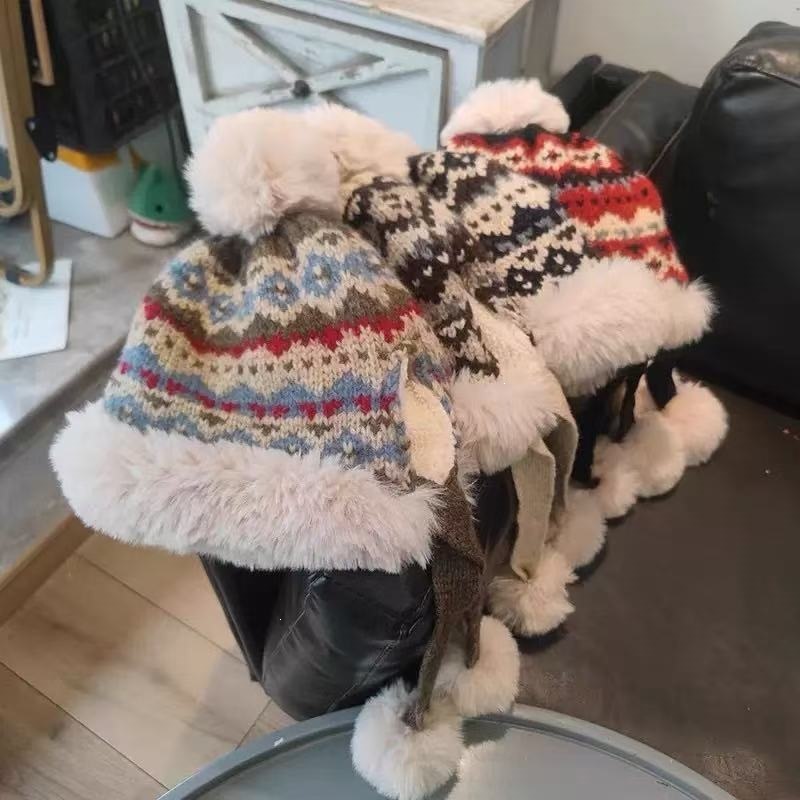 Topi Bomber Wanita Motif Fair  - Winter Trapper Hat ulasan dan harga