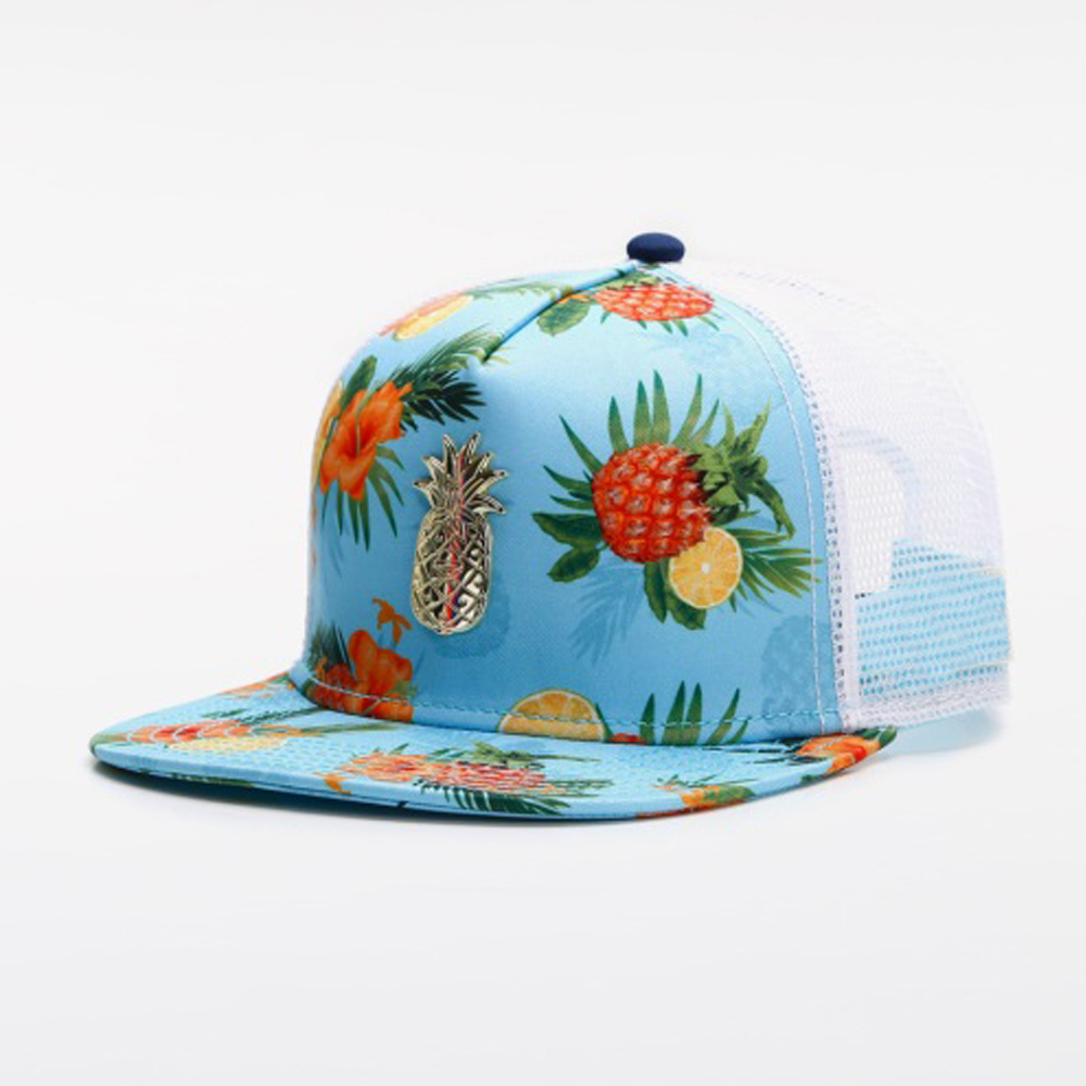 Topi Trucker Cetak Bunga Buah  - Trucker Cap Mesh ulasan dan harga