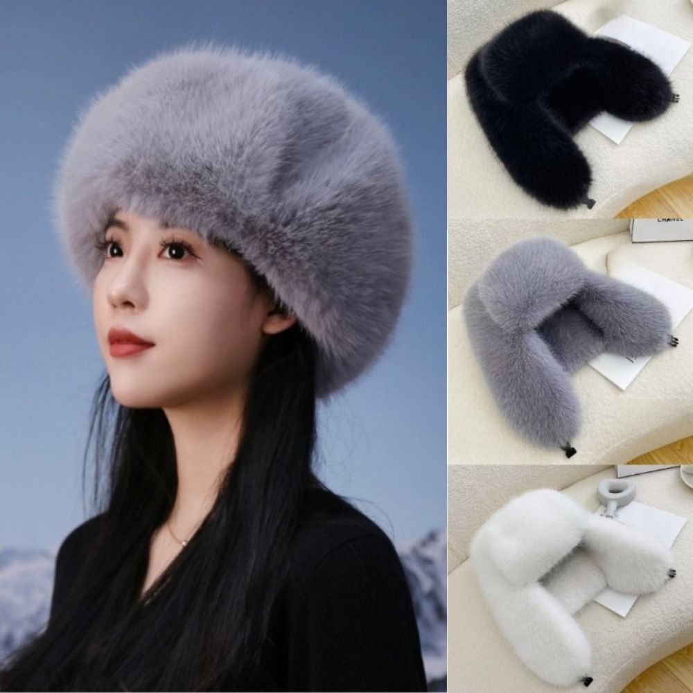 Topi Bulu Palsu Tebal Lembut T - Winter Trapper Hat ulasan dan harga