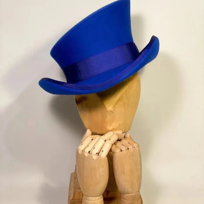 Topi Wol Berpita Biru, Topi Fe - Fedora Hat Wool ulasan dan harga