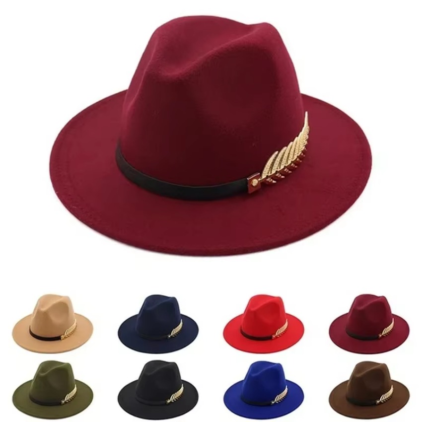 1 Buah Topi Pria Wanita Unisek - Fedora Hat Wool ulasan dan harga