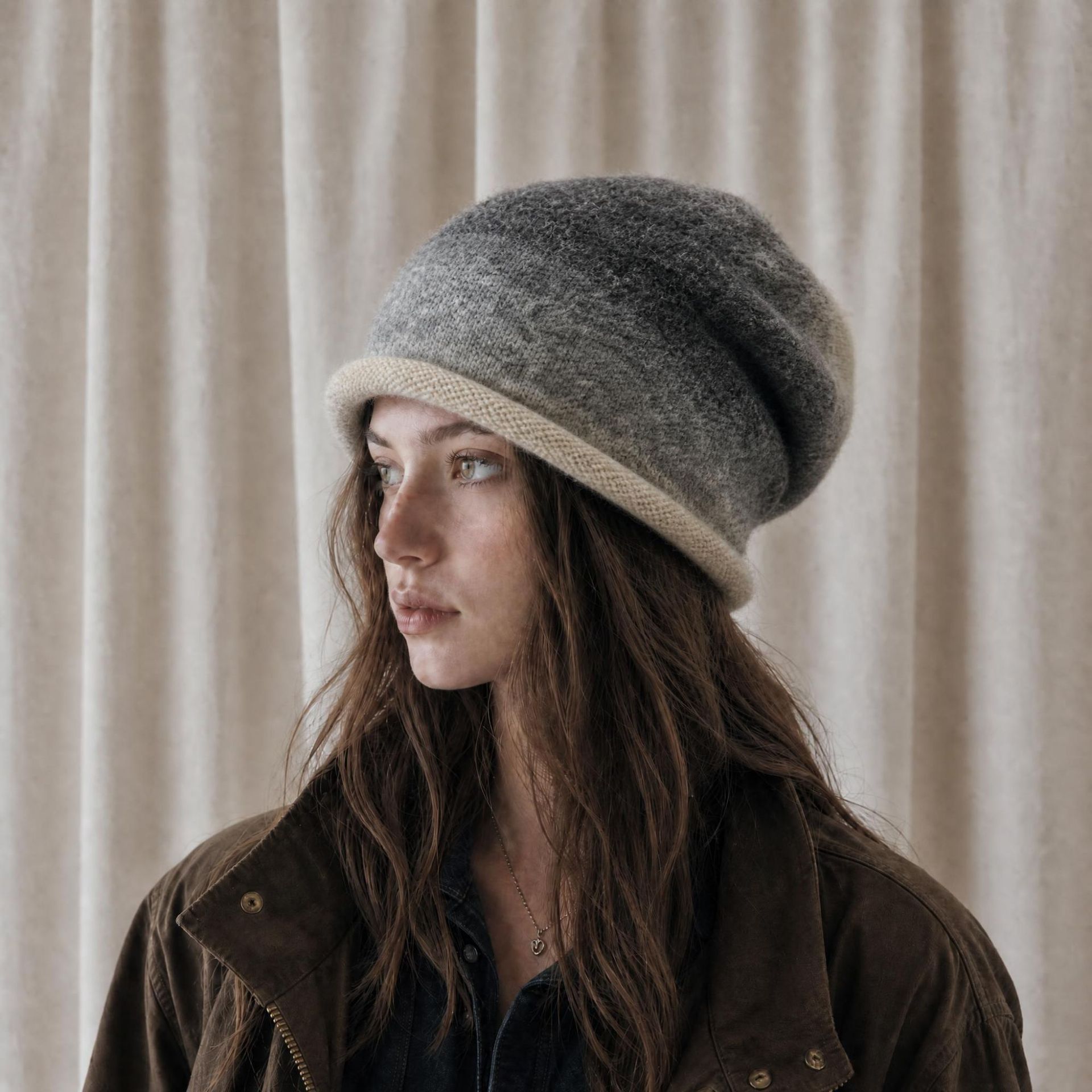 Topi Beanie Rajut Wanita, Topi - Beanie Cuffed Knit ulasan dan harga